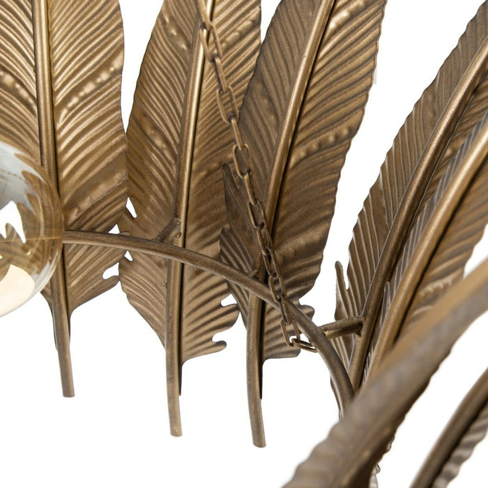 Lustră 55 x 55 x 60 cm Frunze Auriu* Metal