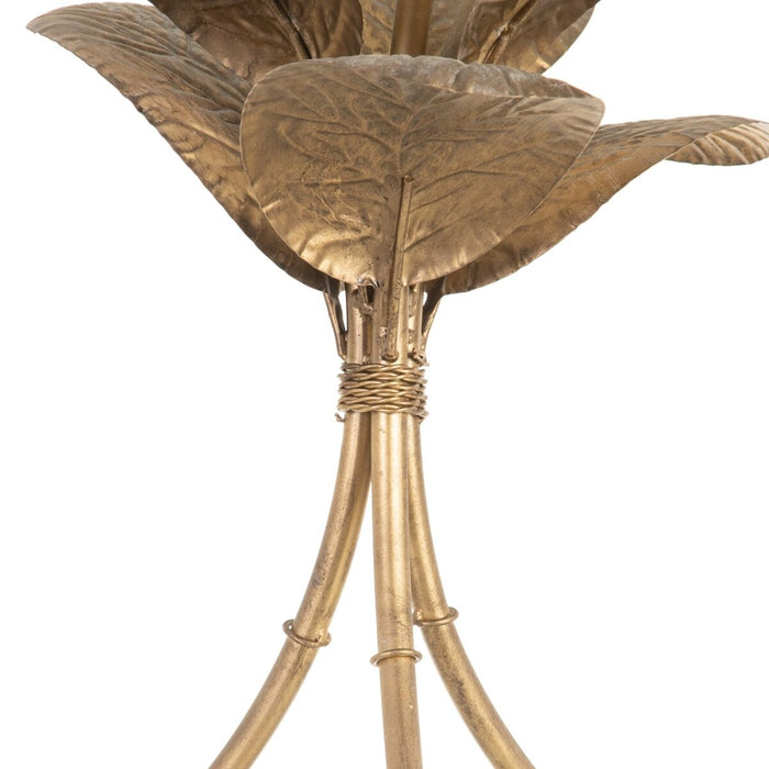 Masa laterală Geam Auriu* Metal 60 x 60 x 45 cm