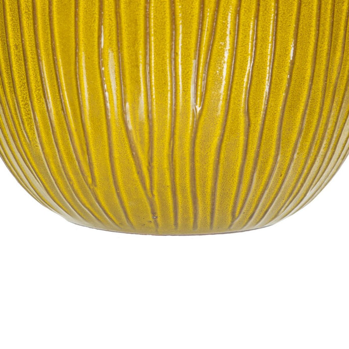 Set de jardiniere 38 x 38 x 35 cm Ceramică Galben (3 Piese)