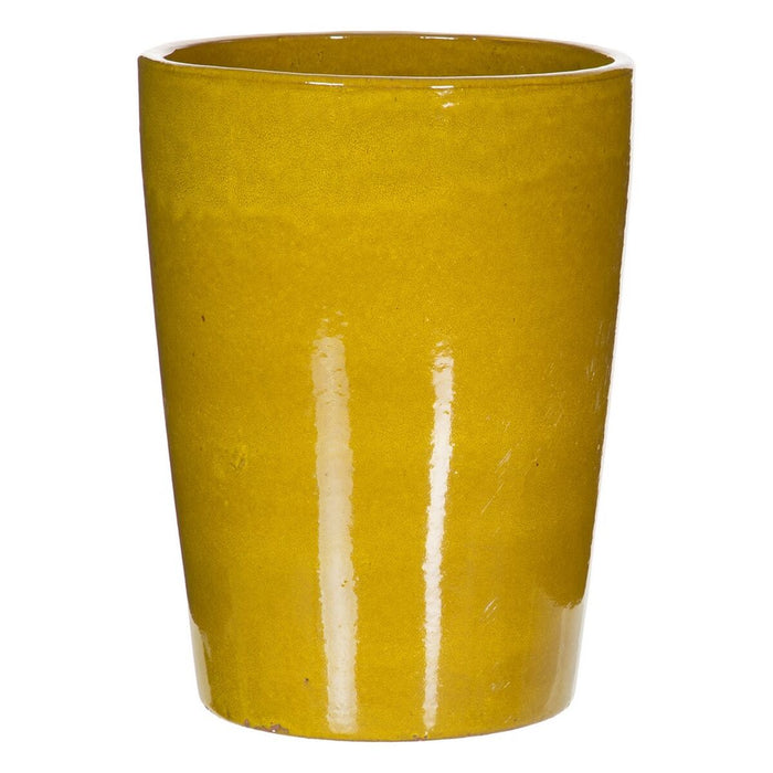 Vază 37 x 37 x 49 cm Ceramică Galben (2 Unități)