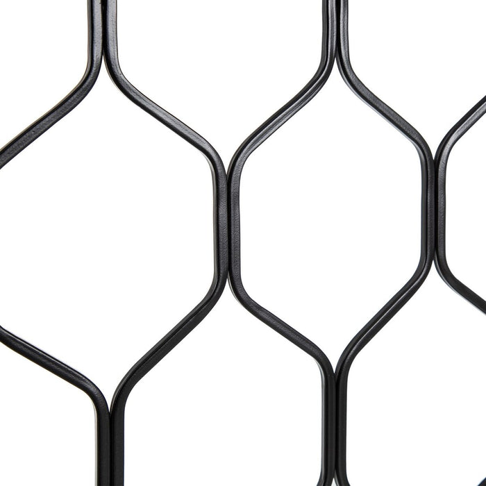 Mobilier pentru Hol Geam Negru Metal (2 Unități)