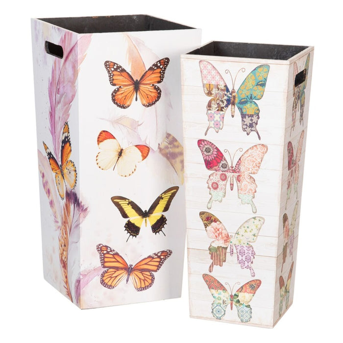 Suport pentru umbrele PVC pânză DMF 2 Unități 25 x 25 x 53 cm