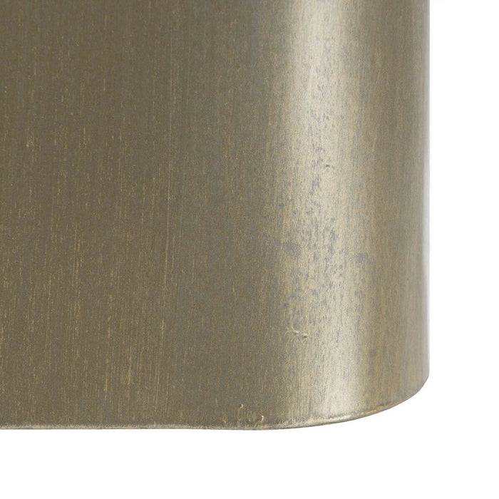 Masa laterală Geam Negru Auriu* Metal 40 x 40 x 45 cm