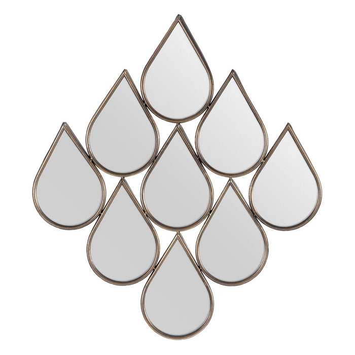 Oglindă de perete 65 x 2,5 x 72,5 cm Auriu* Metal