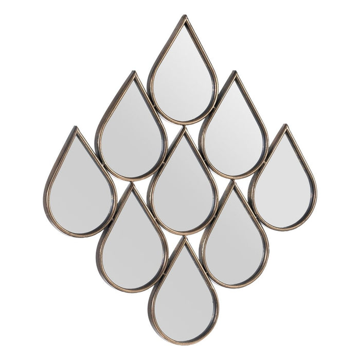 Oglindă de perete 65 x 2,5 x 72,5 cm Auriu* Metal