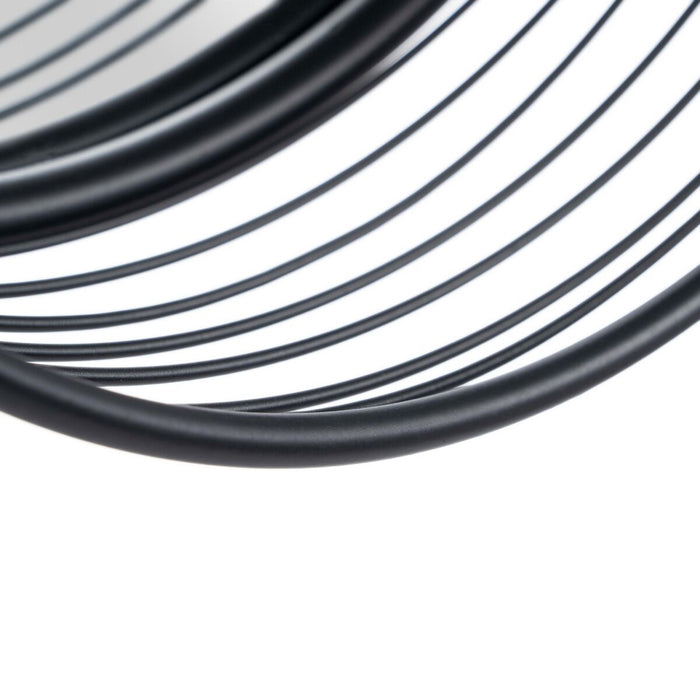 Oglindă de perete 41 x 13 x 41 cm Negru Metal