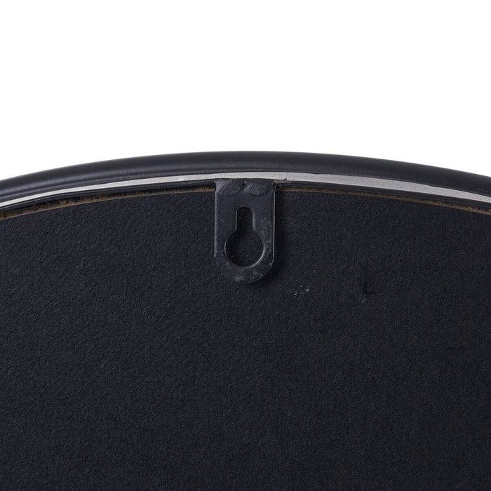 Oglindă de perete 41 x 13 x 41 cm Negru Metal