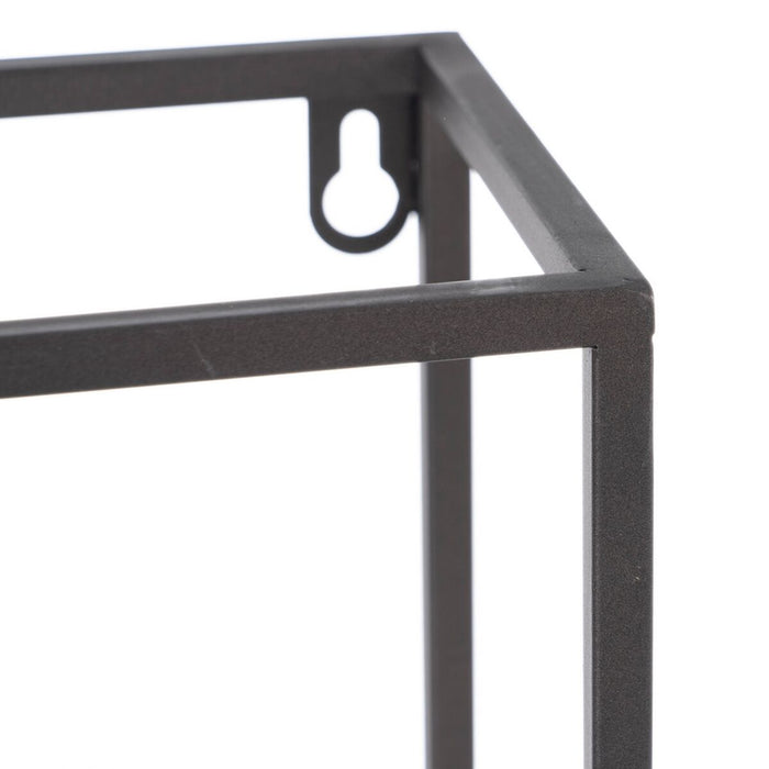 Raft 36 x 12 x 36 cm Negru Auriu* Metal