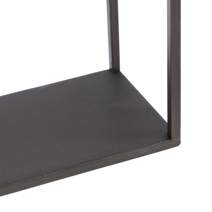 Raft 36 x 12 x 36 cm Negru Auriu* Metal