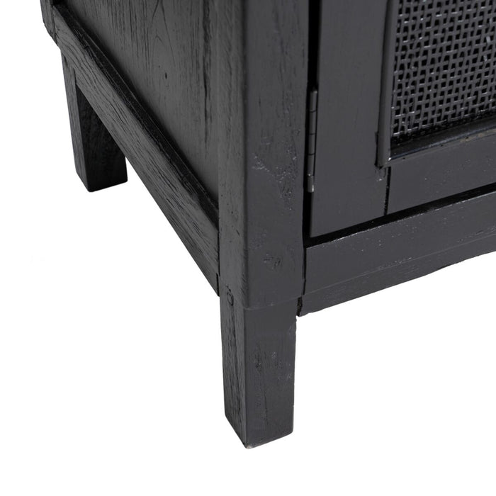 Mobilă TV SHADOW Negru lemn mindi 150 x 40 x 55 cm