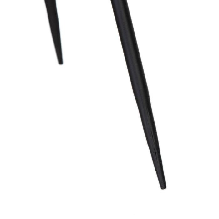 Ghiveci 24,5 x 24,5 x 54 cm Natural Negru Metal