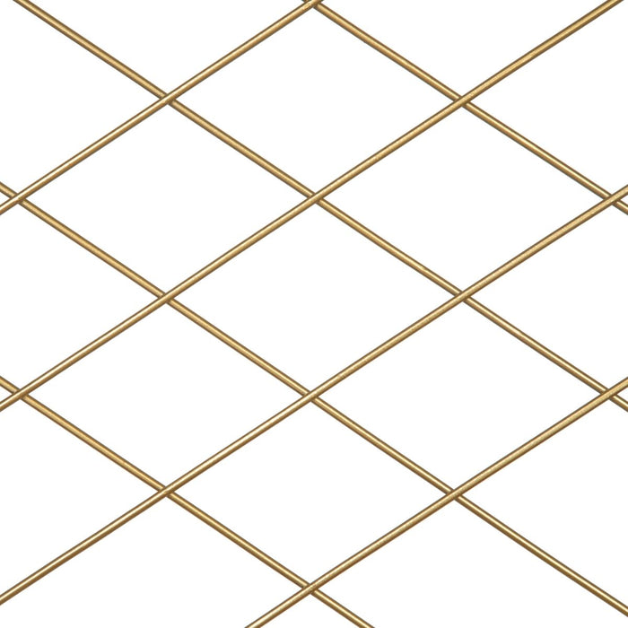 Rafturi 51 x 14 x 51 cm Natural Auriu* Metal Lemn