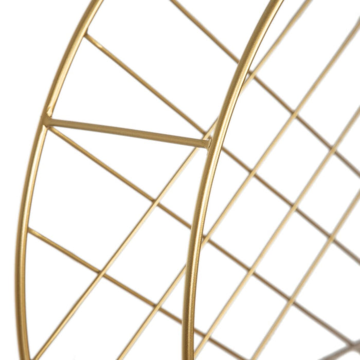Rafturi 51 x 14 x 51 cm Natural Auriu* Metal Lemn