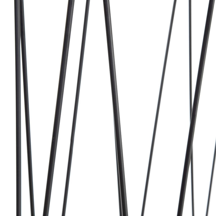 Mobilier pentru Hol 107 x 35,5 x 79 cm Geam Negru Metal (2 Unități)