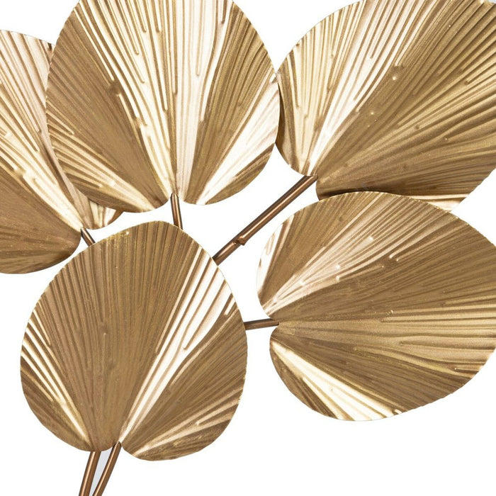 Decorațiune de Perete 67,5 x 5 x 113 cm Auriu* Metal