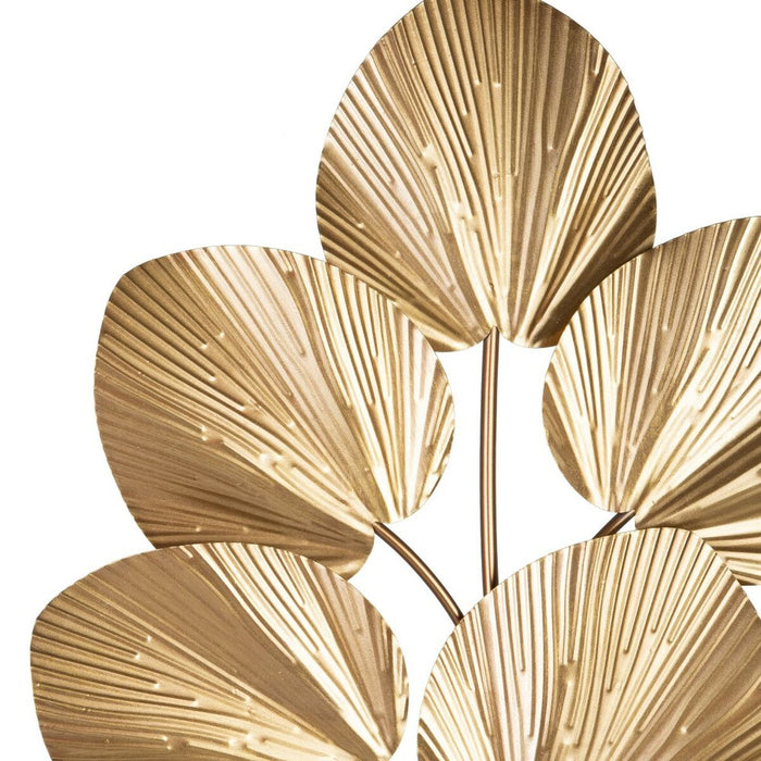 Decorațiune de Perete 67,5 x 5 x 113 cm Auriu* Metal