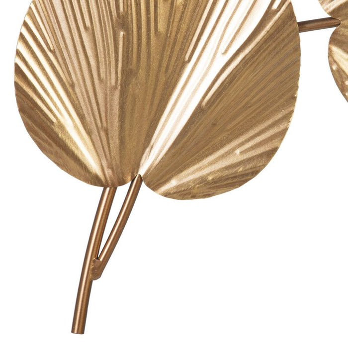 Decorațiune de Perete 67,5 x 5 x 113 cm Auriu* Metal
