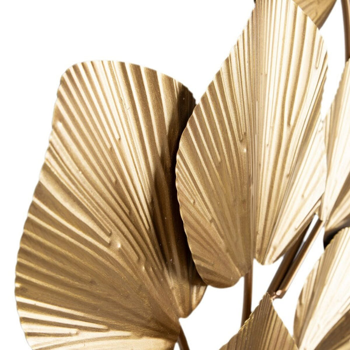 Decorațiune de Perete 67,5 x 5 x 113 cm Auriu* Metal