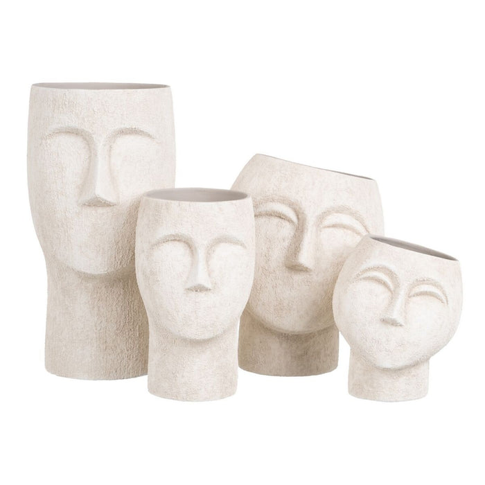 Ghiveci 26 x 26 x 28 cm Ceramică Crem
