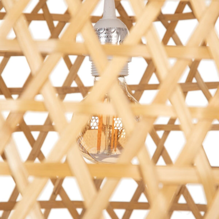 Lustră 59 x 59 x 55 cm Natural Bambus