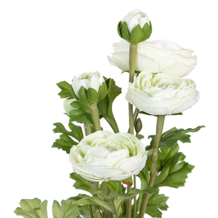Plantă decorativă Poliester Polietilenă Fier Floare 12,5 x 12,5 x 37 cm