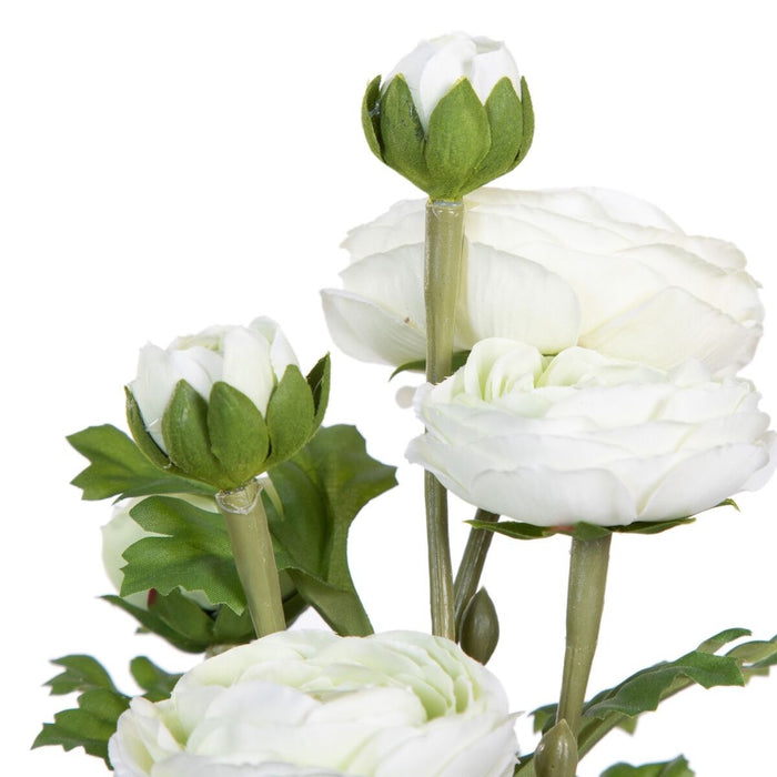 Plantă decorativă Poliester Polietilenă Fier Floare 12,5 x 12,5 x 37 cm