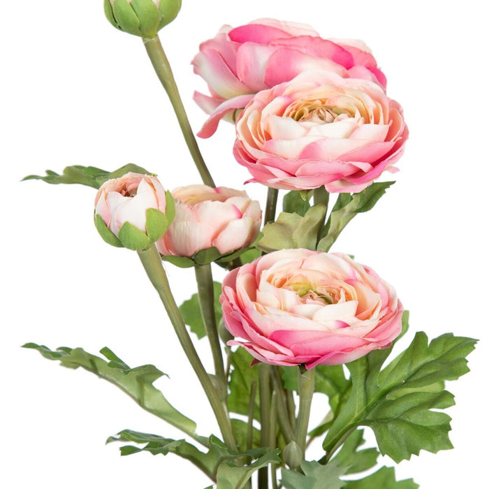 Plantă decorativă Poliester Polietilenă Fier Floare 12,5 x 12,5 x 37 cm
