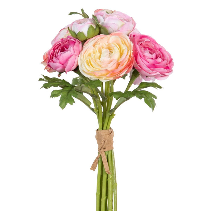 Buchet Verde Roz Trandafiri 20 x 20 x 35 cm