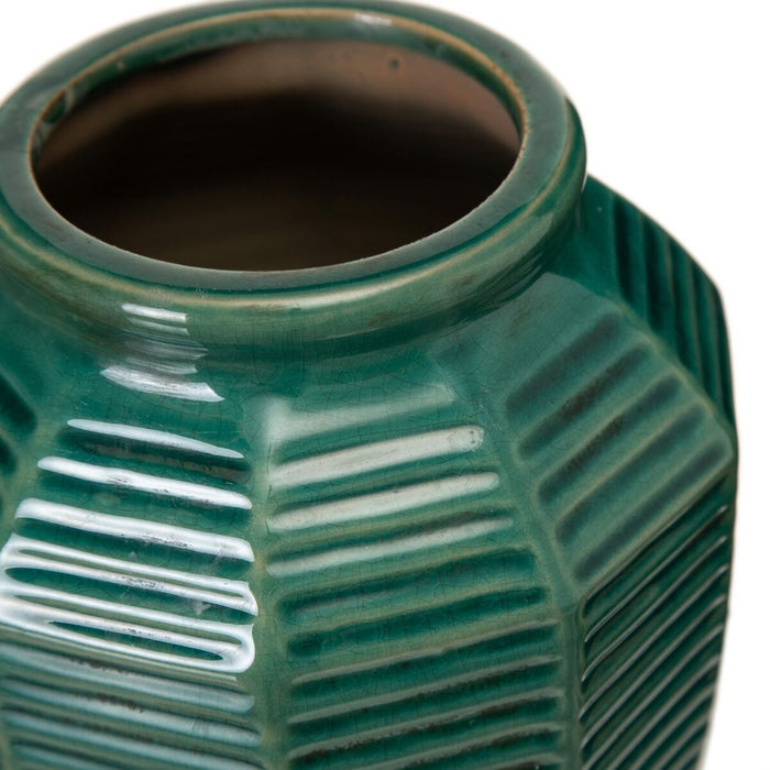 Ghiveci 19,5 x 19,5 x 18,5 cm Ceramică Albastru închis