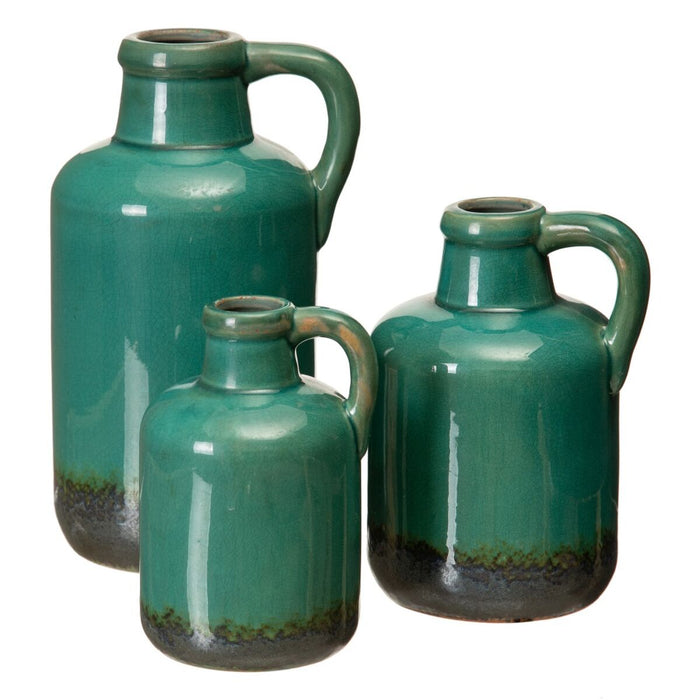 Vază 15,5 x 15,5 x 30 cm Ceramică Albastru închis