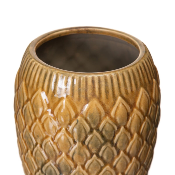 Ghiveci 18,5 x 18,5 x 23 cm Ceramică Muştar