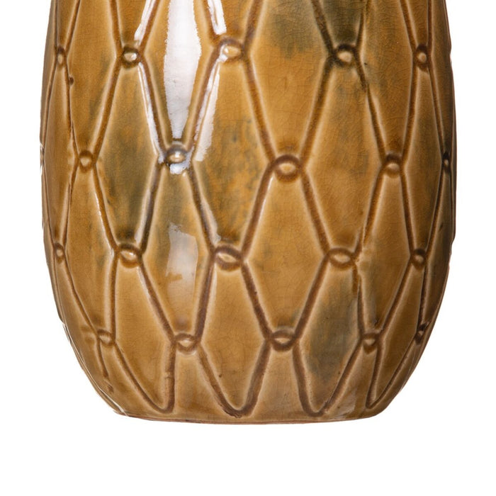 Vază 15 x 15 x 22,5 cm Ceramică Muştar