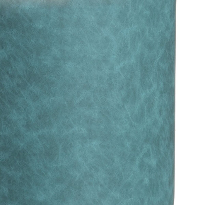Puff Albastru închis Piele Sintetică 38 x 38 x 42 cm DMF