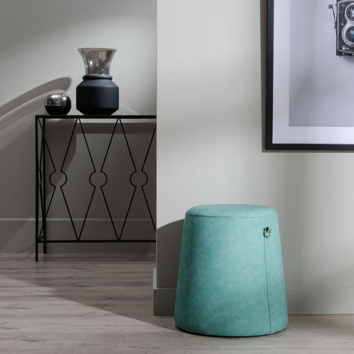 Puff Albastru Piele Sintetică 41 x 41 x 42 cm DMF