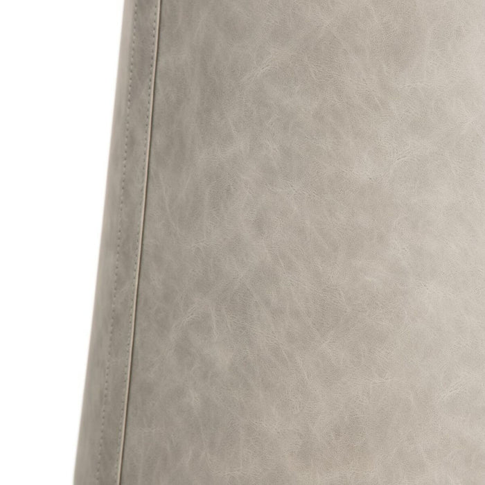Puff Gri Piele Sintetică 41 x 41 x 42 cm DMF