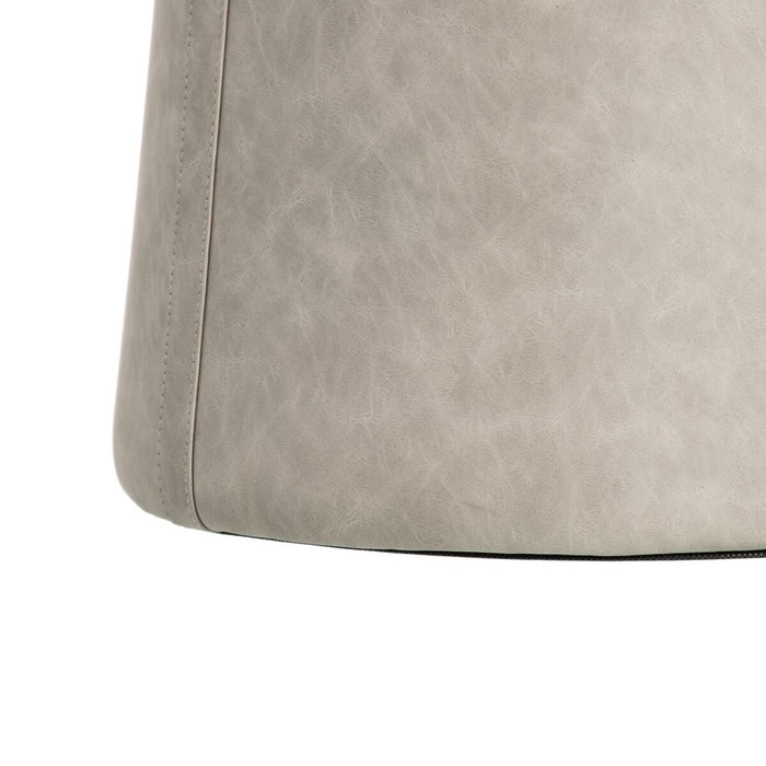 Puff Gri Piele Sintetică 41 x 41 x 42 cm DMF