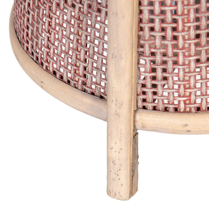 Lucerna Suport de Lumânări Maro Fibră naturală 33 x 33 x 44 cm