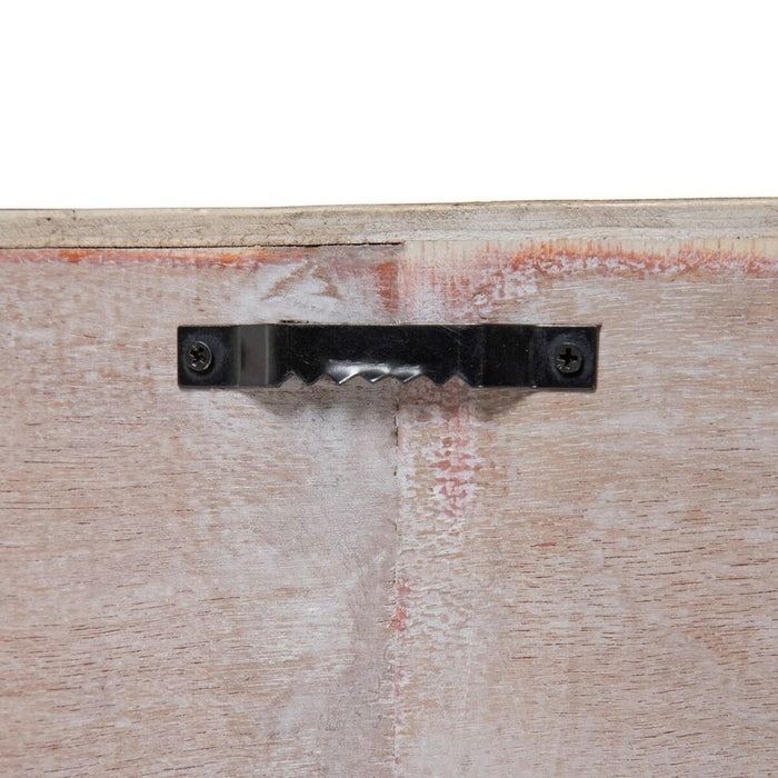 Oglindă de perete 81 x 6,5 x 81 cm Natural Bambus