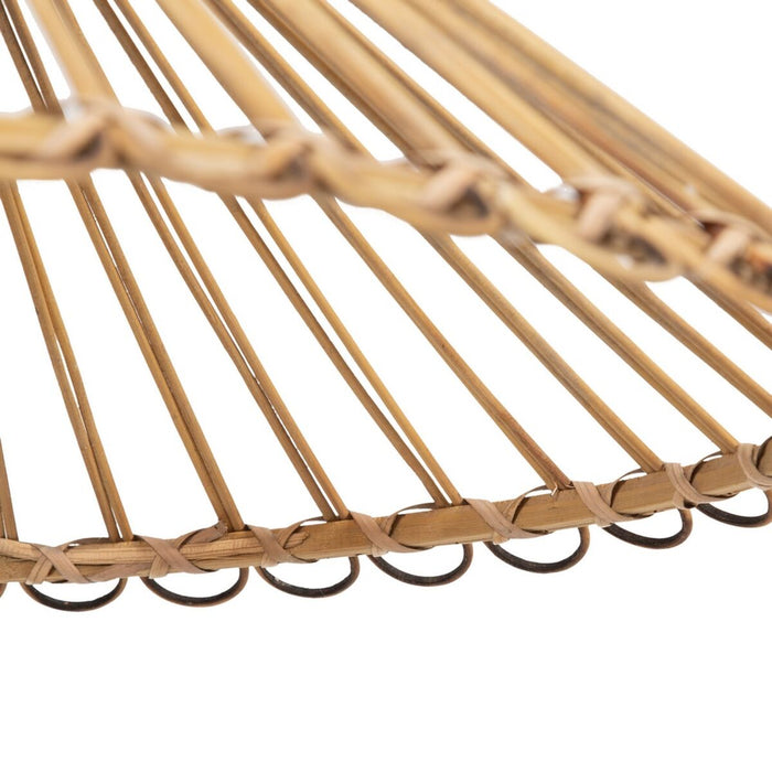 Lustră 57 x 57 x 20,5 cm Natural Bambus (2 Unități)