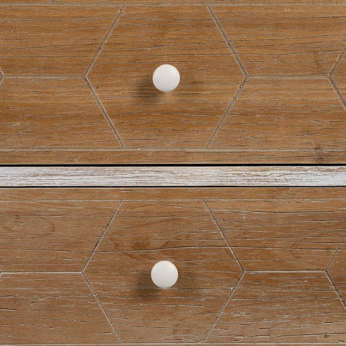 Noptieră COUNTRY Natural Alb Lemn de brad 50 x 35 x 55 cm Lemn MDF