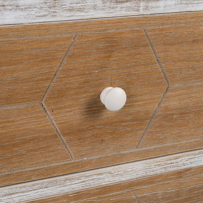 Noptieră COUNTRY Natural Alb Lemn de brad 50 x 35 x 55 cm Lemn MDF