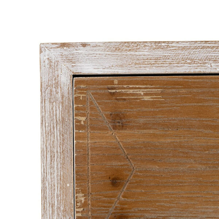 Dulap cu Sertare COUNTRY 50 x 35 x 112 cm Natural Alb Lemn de brad Lemn MDF