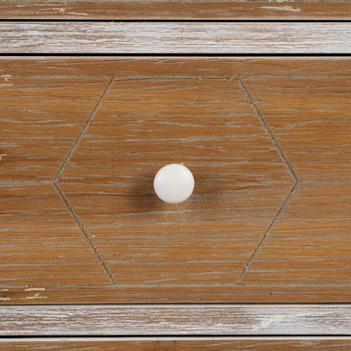 Dulap cu Sertare COUNTRY 50 x 35 x 112 cm Natural Alb Lemn de brad Lemn MDF