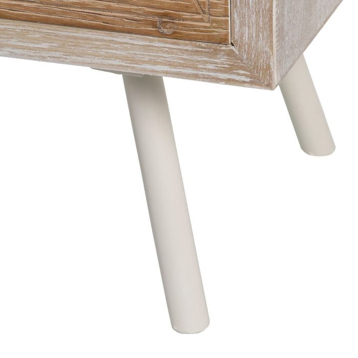 Mobilă pentru Hol cu Sertare COUNTRY 90 x 35 x 80 cm Natural Alb Lemn de brad Lemn MDF