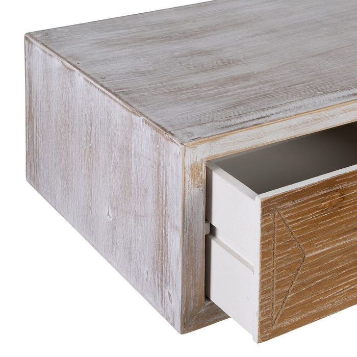 Mobilier pentru Hol COUNTRY 120 x 35 x 78 cm Natural Alb Lemn de brad Lemn MDF