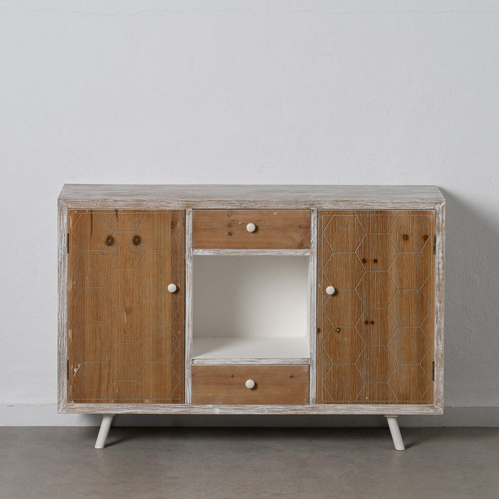 Servantă COUNTRY Natural Alb Lemn de brad 120 x 35 x 80 cm Lemn MDF