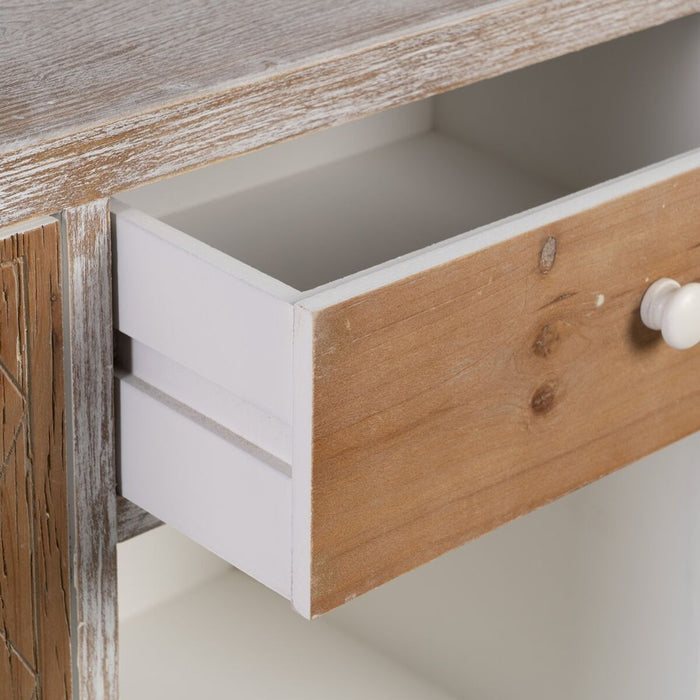 Servantă COUNTRY Natural Alb Lemn de brad 120 x 35 x 80 cm Lemn MDF