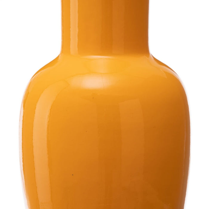 Vază 21,5 x 21,5 x 52,5 cm Ceramică Galben