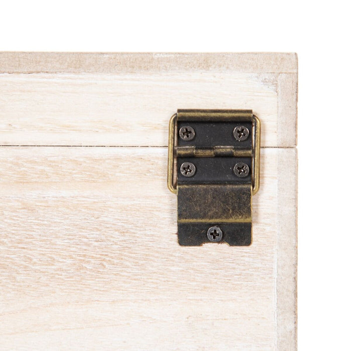 Cutie Decorativă Frunze Ratan 20 x 20 x 12 cm DMF (2 Unități)