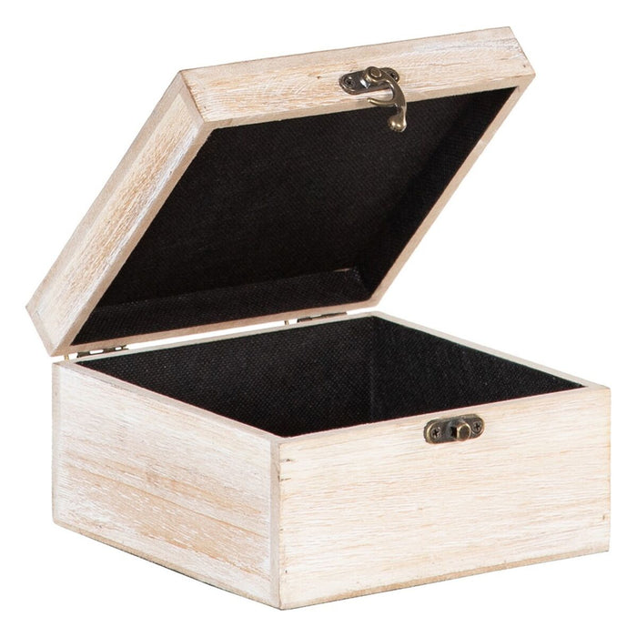 Cutie Decorativă Frunze Ratan 20 x 20 x 12 cm DMF (2 Unități)